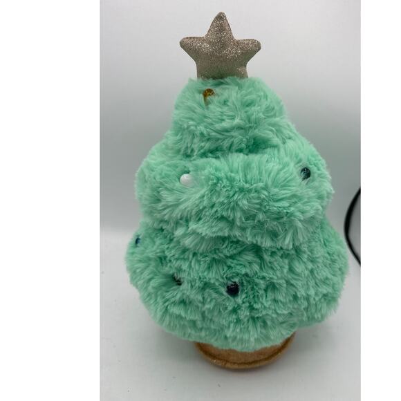 FAO Schwarz plush Christmas Tree green pastel Glow Brights lights music 13" - Picture 3 of 5